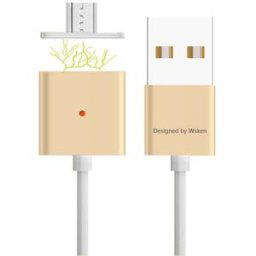 Wsken Magnetic Double Alloy Micro USB Charging Cable For Android
