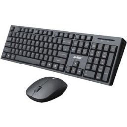Ajazz A2080i Wireless Keyboard Mouse Set Mute Waterproof Black