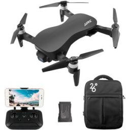 JJRC X12 4K GPS RC Drone Black Two Batteries with Bag