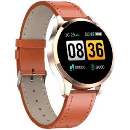 Makibes T5 Smart Watch 1.22 Inch TFT Screen PU Strap Orange
