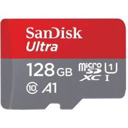 SanDisk Ultra microSD UHS-I Card 128GB RedGrey