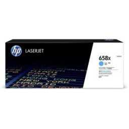 Toner cyan LaserJet HP 658X authentique grande capacité