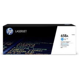 Toner cyan LaserJet HP 658A authentique