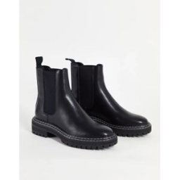 Only - Bottines chelsea Ã coutures contrastantes - Noir Noir 36 female