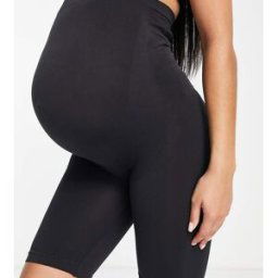 Mama.licious Mamalicious - Short de maternitÃ© gainant recouvrant le ventre - Noir Noir S-M female