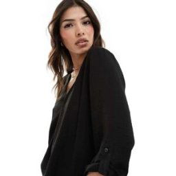 JDY - Blouse col en V - Noir Noir M female