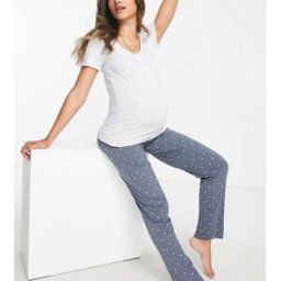 Mama.licious Mamalicious - Ensemble de pyjama de grossesse pour allaiter Ã imprimÃ© Ã©toiles - Multicolore Multicolore S female