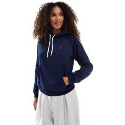 Polo Ralph Lauren - Sweat Ã capuche Ã manches longues - Bleu marine-Noir Noir XS female