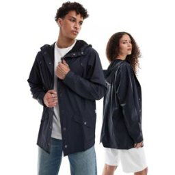 Rains - 12010 - Veste unisexe impermÃ©able courte - Bleu marine Bleu marine L unisex