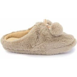 Chaussons fausse fourrure pompon antidérapant Claire Femme ETINCELLE