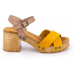 Sandales a talon carré uni Femme PORRONET