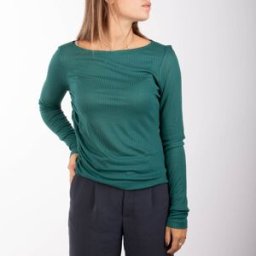Haut manches longues transparent à plis henriette bayberry Femme ONLY