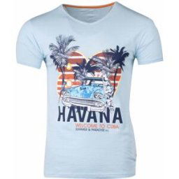 Tee shirt manches courtes imprime coton doux Cuba molly assor 24 Homme BLAGGIO