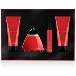 Coffret parfum 'femme in red' 4 pieces edp 100ml + edp 20ml + lait 90m Femme MAUBOUSSIN