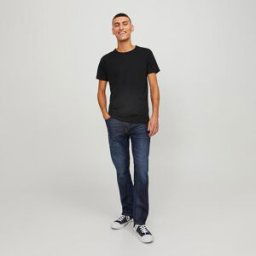 Jean regular bleu foncé Homme JACK & JONES