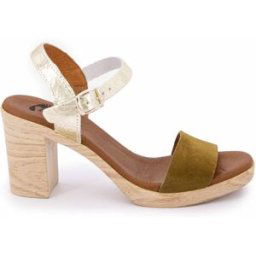 Sandale a talon kaki craq oro 73299 t36/41 Femme BIOSTOCK