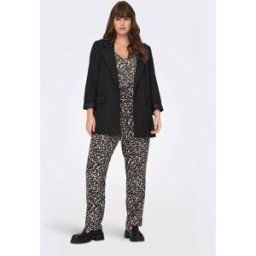 Pantalon slim léopard taille élastique cordon Femme ONLY CARMAKOMA