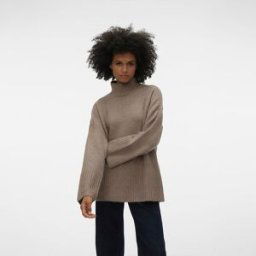 Pull col montant manches évasées Femme VERO MODA
