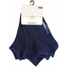 Lot de 3 paires de socquettes en coton Homme BILL TORNADE