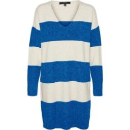 Robe pull col v manches longues Tie-Dye Ville Femme VERO MODA