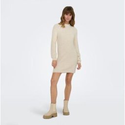 Robe pull col montant perles Femme ONLY
