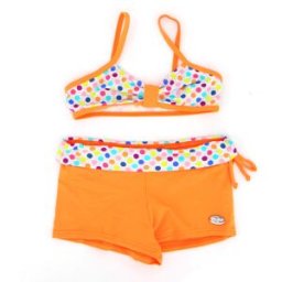 Maillot de bain pois multicolore 2 piéces Enfant LAGUNE