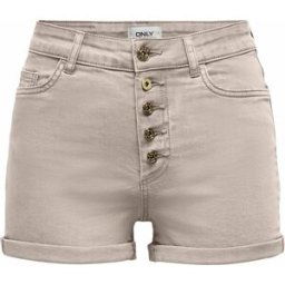 Short moulant taille haute boutons revers Femme ONLY
