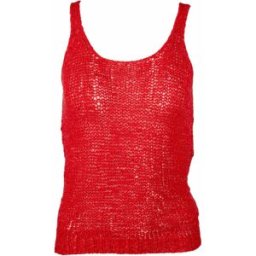 Top bretelle maille filet ajouré coton Italie Femme LOVE