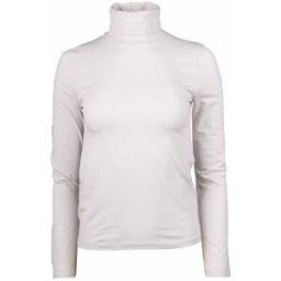 Tee shirt manches longues col roulé logo 95% coton Femme CALVIN KLEIN