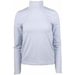 Tee shirt manches longues col roulé logo 95% coton Femme CALVIN KLEIN
