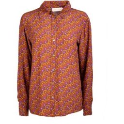 Chemisier imprimé retro orange et violet esmael Femme LA PETITE ETOILE