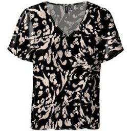 Top manches courtes col v imprimé fluide Femme VERO MODA
