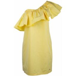 Robe asymétrique courte de cocktail avec grand volant Femme TOMMY HILFIGER