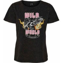 Tee shirt 100% coton imprimé col rond en coton VERO MODA