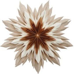 Watt & Veke Etoile de l'avent Marta Ø60 cm Blanc-marron