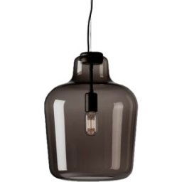 Northern Lampe à suspension Say my name gris fumé brillant