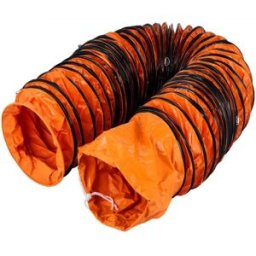 VEVOR Tuyau en PVC 25 pi, Gaine de ventilation Flexible 12 po, Tuyau flexible PVC Conduit en PVC antidéflagrant Résistant à l'usure Cordes ajustables pour ventilateur d'extraction dans les usines