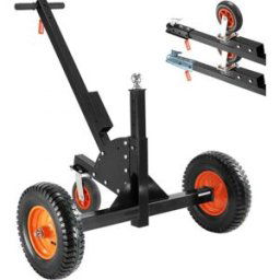 VEVOR Chariot de Remorque Charge 680,4 kg Chariot de Remorquage Ajustable 2 en 1 Hauteur Réglable 60-90 cm Boule 50,8 mm Pneus 40,6 cm Roue Universelle pour Déplacer Remorque de Voitures Camping-car