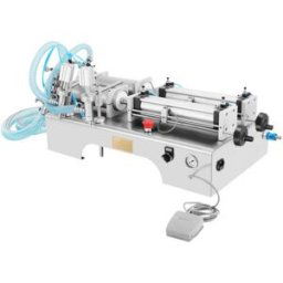 VEVOR Machine de Remplissage Liquide Pneumatique 100-1000 ml, Contrôle Automatique Acier Inoxydable Machine de Remplissage Fluide Réglable Conception Anti-goutte pour Alimentation Boissons Cosmétiques