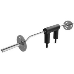 VEVOR Barre d'Haltères Longueur 221 cm Ø 32 mm Barre de Musculation Capacité 675 kg avec 2 Poignées Rembourrage en Mousse sur Épaules pour Entraînement de Squat Flexion sur Jambes Fitness Gym Domicile