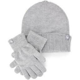 Coffret bonnet + gant assortis Femme LA CASA DEL CACHEMIRE