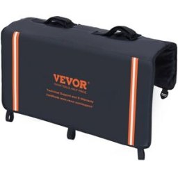 VEVOR Coussin de Protection de Hayon 84x83 cm Coussin de Hayon Porte-Vélos en PVC et Éponge Housse de Protection pour Hayon de Pick-up 2 Sangles de Fixation Poche à Outils Transport 2 Vélos Kayak VTT