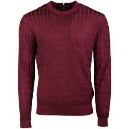 Pull laine ajustée en maille torsadée Homme TOMMY HILFIGER