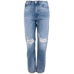 Jean denim bleu effet déchiré regular Femme TOMMY HILFIGER
