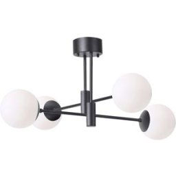 Scandi Living Suspension Solar noir 73 cm Blanc givré