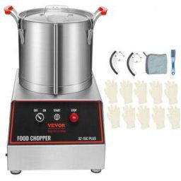 VEVOR Robot Culinaire 1400 W Robot de Cuisine Capacité 15 L Mixeur Multifonction Cuisine en Acier Inoxydable Alimentaire Hachoir Électrique pour Légumes Fruits Préparation Culinaire Restaurant Hôtel