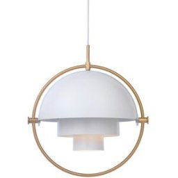 GUBI Plafonnier Multi-Lite laiton-blanc