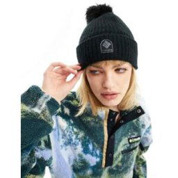 Columbia - Winter Blur - Bonnet Ã pompon - Noir Noir One Size female