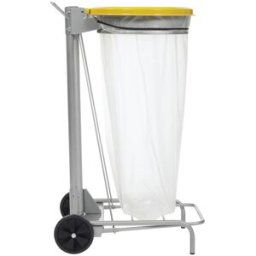 Rossignol Support à pédale en acier pour sac poubelle 110L
