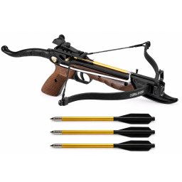 Arbalète pistolet COBRA bois 80 lbs + 3 flèches